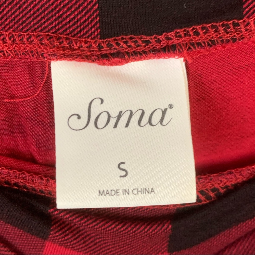 SOMA Cool Nights Plaid Knit Loungewear Casual Pajama Pants Size S - Picture 10 of 10
